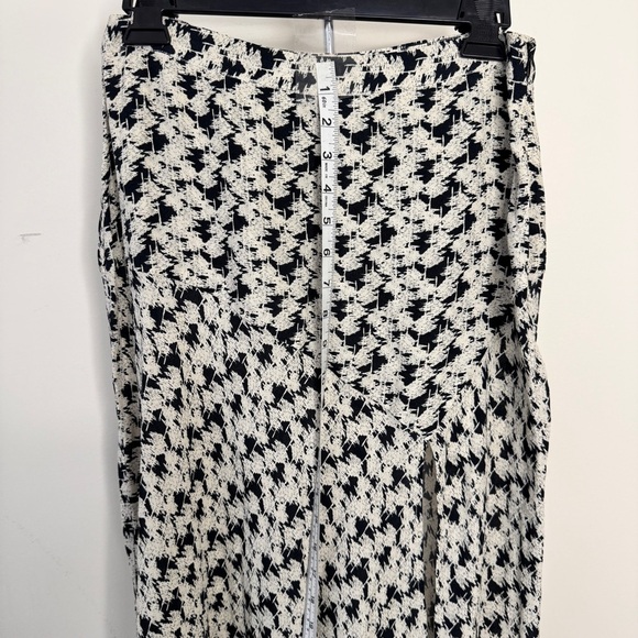 Wild Pony Midi Skirt Flared Crepe Side Slit Abstract Floral Print Sz S - Picture 8 of 16